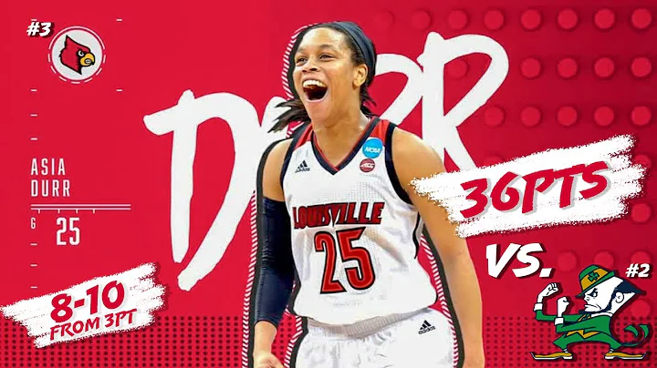 Asia Durr GOES OFF Against #2 Notre Dame - 36pts; 8-10 from 3pt RANGE!!