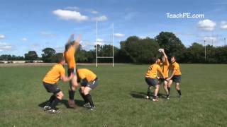 Rugby Drill -  See Saw Lineout Drill