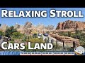 Relaxing Stroll & Tour - Cars Land at Disney's California Adventure | 4K 60fps | Disneyland