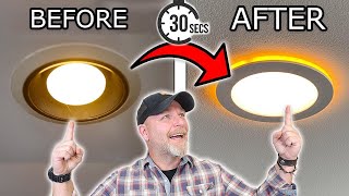 Upgrade OLD Lights to Modern LED Lights in Under 30 Seconds with NO Wiring !!!