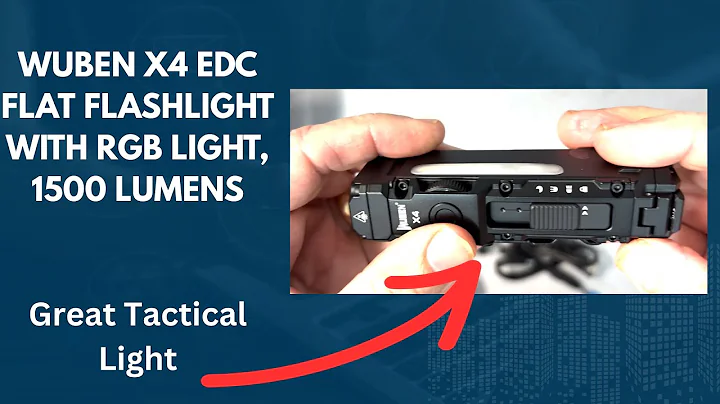 WUBEN X4 EDC Flat Flashlight with RGB Light, 1500 Lumens - Full Review & Instructions