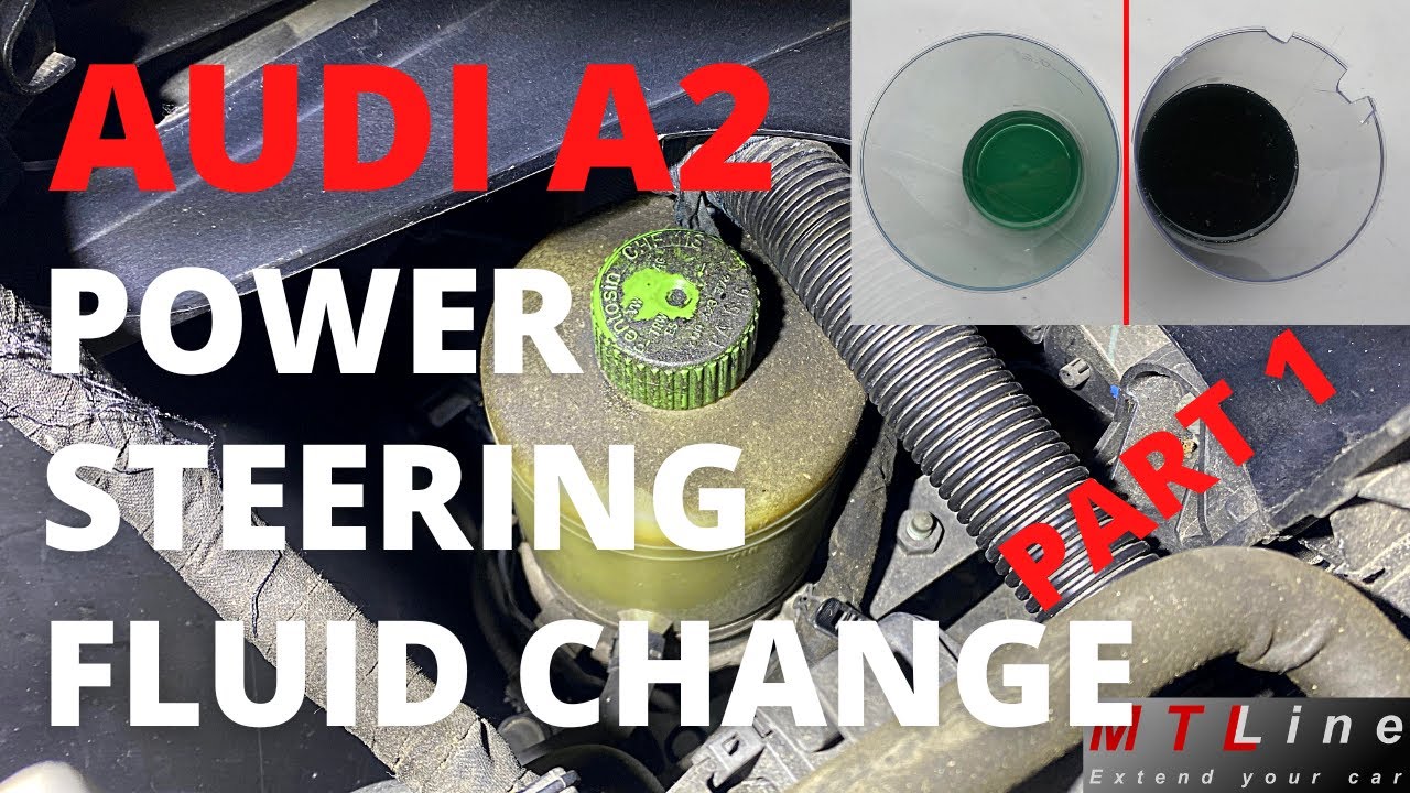 Audi A2 power steering fluid change PART 1 EP12 project
