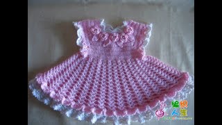 Crochet Patterns| free |crochet baby dress| 3755