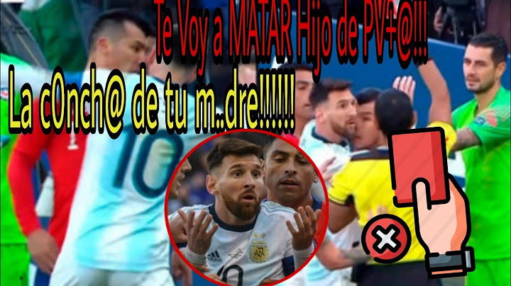 IMCREIBLE! EXPULSAN A MESSI