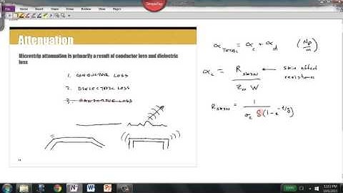 Topic 11 Part 7   Attenuation in Microstrip TLines