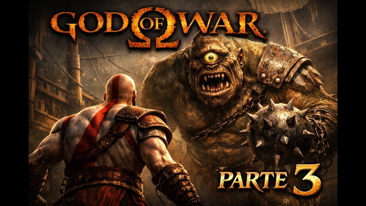 GOD OF WAR - Parte 3 – ENFRENTEI VÁRIOS CICLOPES INSANOS!