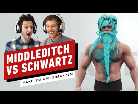 Middleditch VS Schwartz: Funniest WWE 2K19 Character Creation Challenge!