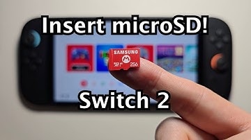 Nintendo Switch 2: How to Insert Micro SD Card!