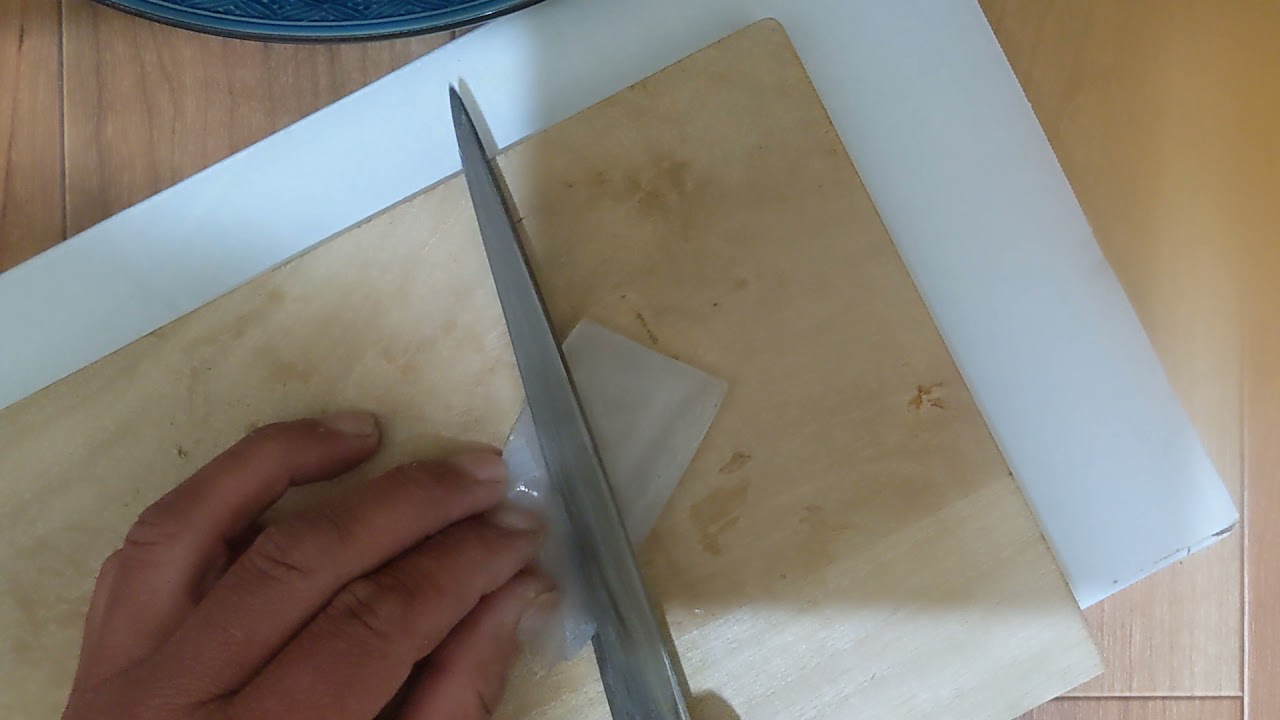 アオリイカ ミズイカ 薄造り Youtube