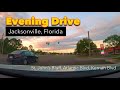 Relaxing Evening Drive in Jacksonville Florida - No Music or Talking