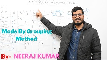 Mode by Grouping method | Measurements of central tendency | Statistics