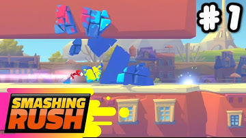 Smashing Rush : Parkour Action Run Game – Gameplay  #1 (Android, iOS) – Stage Mode and Endless Mode.