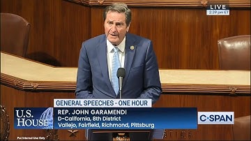 Garamendi Remarks During Special Order Hour on Nuclear Weapons