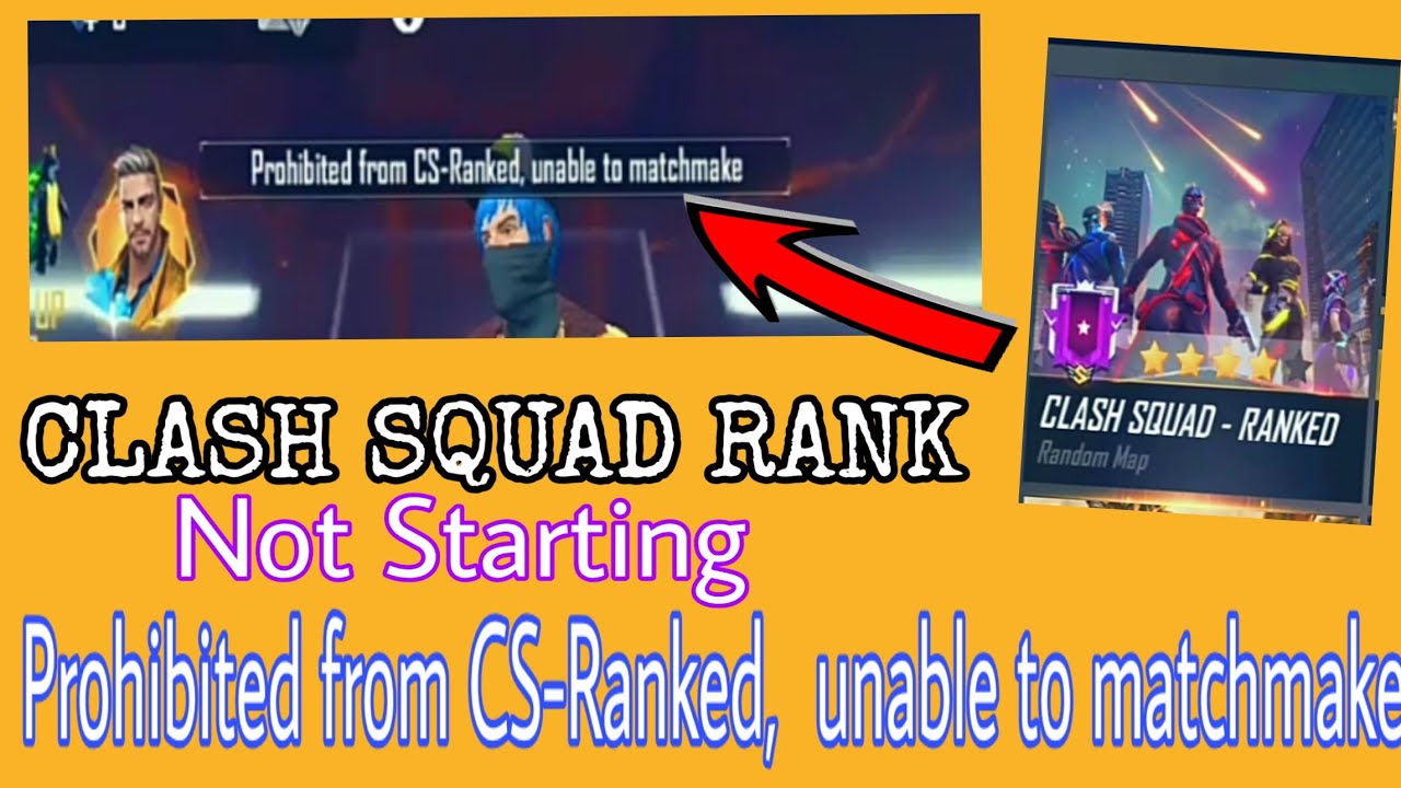 Prohibited From Cs Ranked Unable To Matchmake Free Fire Problem Prohibited Freefireindia Youtube