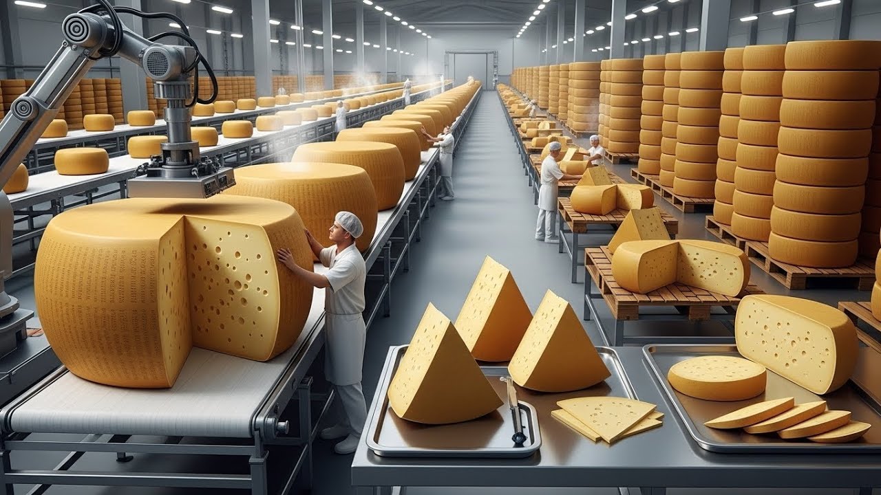 Inside the Largest Cheese Factory: How Cheese Is Made With Modern ...