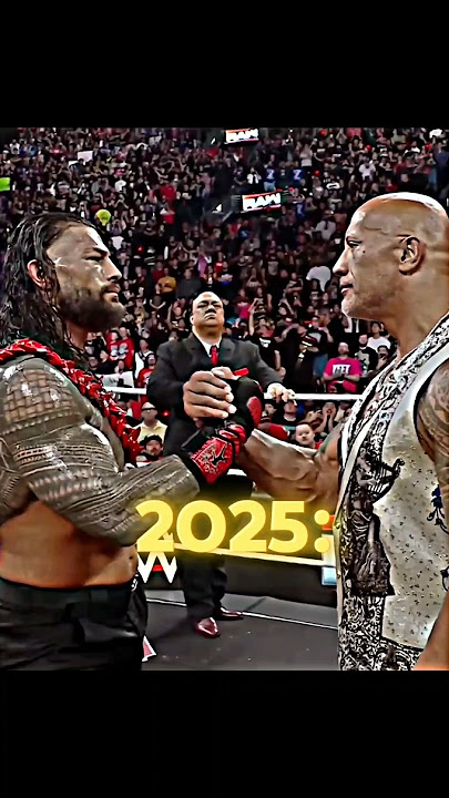 Roman Reigns & Rock 2014🤯 vs 2025🥹 edit 🩵