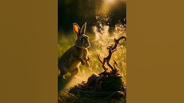 Insane!😱 Rabbit attacks snake! | AI animated shorts #shorts #aishorts