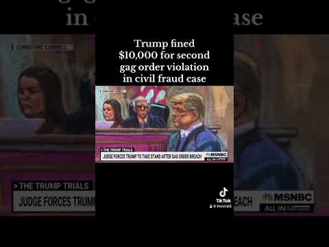 Donald Trump fined ,000 for second gag order violation in civil fraud case