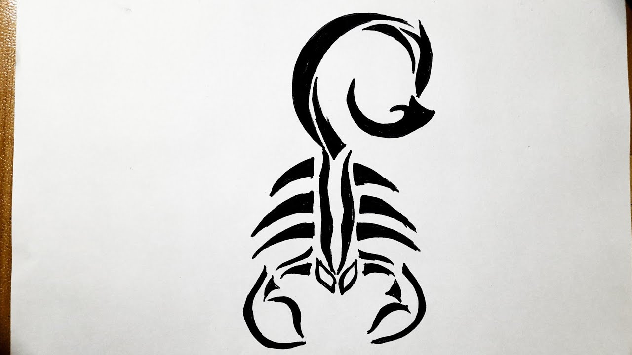 बिच्छू टैटू हाथ पर बनाएं || Make scorpion tattoo on hand || temporary tattoo  || (new sky butterfly) - YouTube