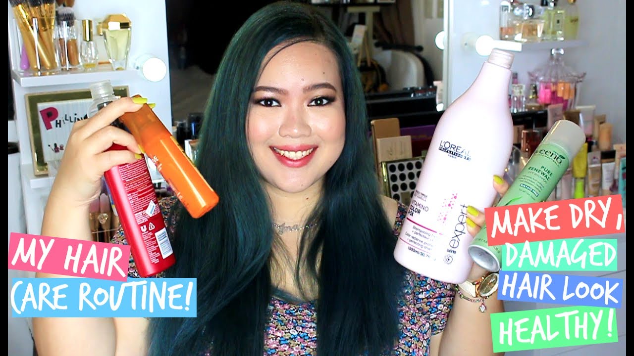 My Hair Care Routine How I Make My Dry Frizzy Hair Look Healthy Philippines Youtube