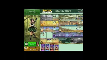 Puzzle Combat March 2023 calendar