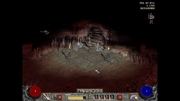 Diablo 2 Amazon gameplay with glide wrapper