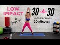 30 Minute Intense LOW IMPACT, sweat session! // No equipment + NO REPEATS HIIT workout