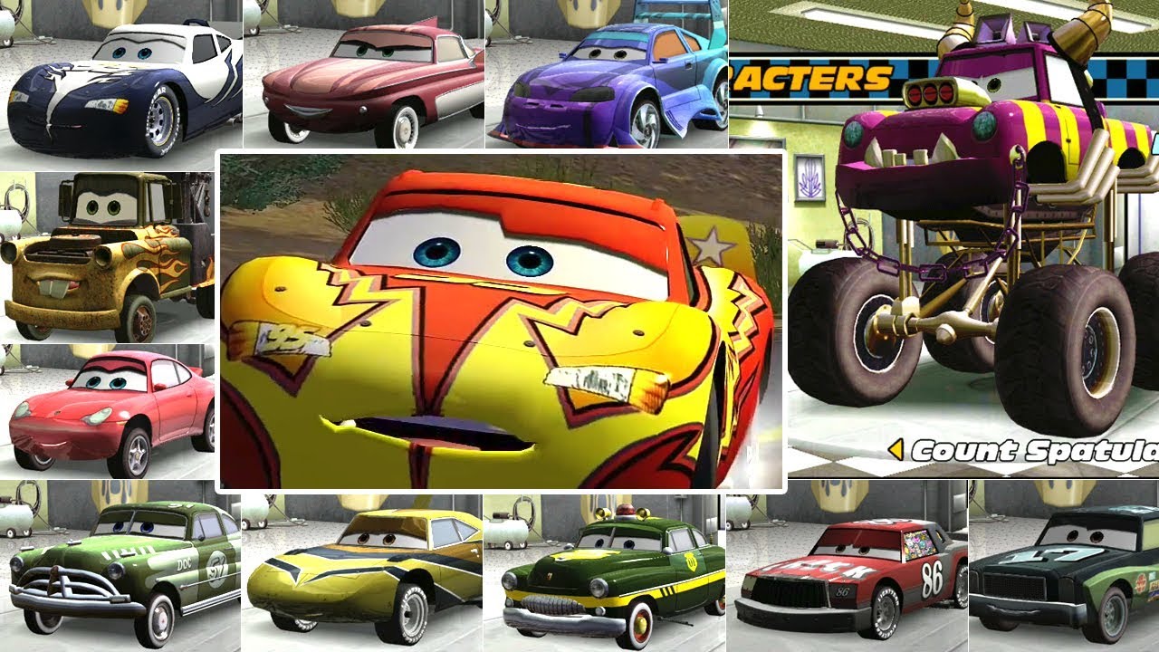 Disney Cars All Characters & All Paint Jobs YouTube