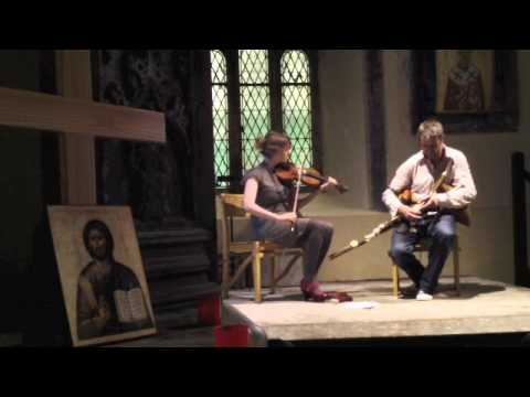 Liz Coleman & Páidín Breatnach - Traditional Music on fiddle and pipes from tunesinthechurch.com (1)