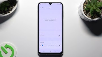 How to Change Font Size - SAMSUNG Galaxy F34 and Display Settings