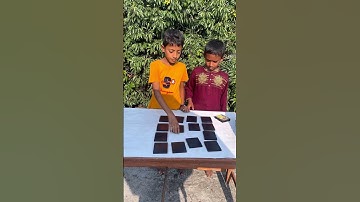 Omor or Evan playing amazing memory matching game. #funny #shorts #funwithbrotherz