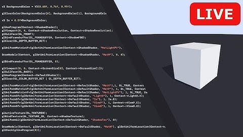 Writing a simple 3d renderer for future streams (C/C++ and OpenGL) | Stream 01.3