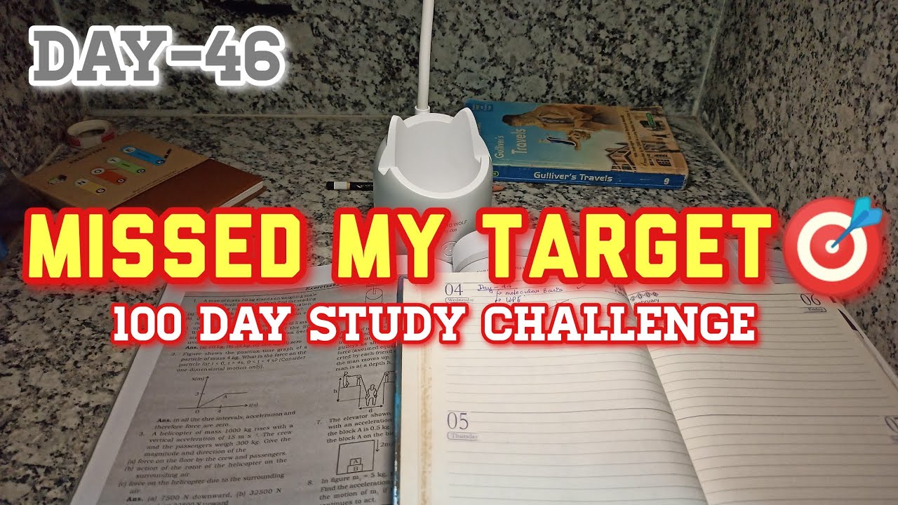 📚Day-46| Missed My Target🎯, study routine, anger issues, what productivity