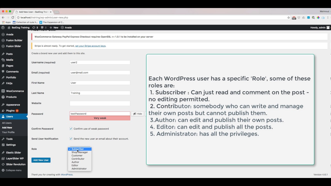 How To Add A New User In WordPress - YouTube