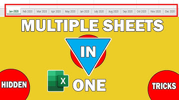 Excel Hack : Consolidate multiple excel tabs into one excel sheet | Merge all excel tabs into one