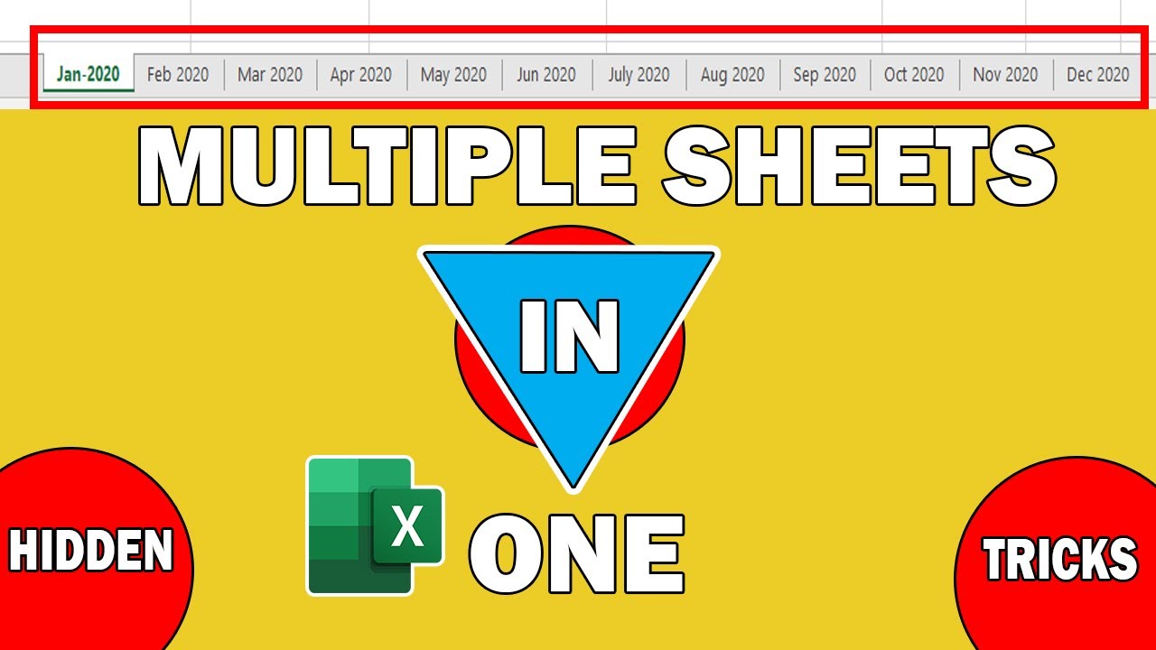 Excel Hack Consolidate Multiple Excel Tabs Into One Excel Sheet 