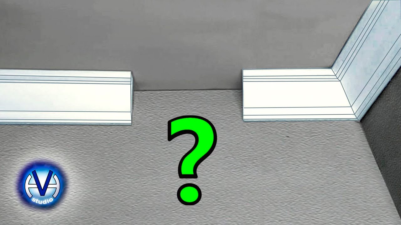 Docking Ceiling CORRECT 📏 How to cut ceiling molding (docking) - YouTube