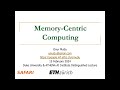 Memorycentric computing duke university  athena ai institute distinguished lecture 15022024