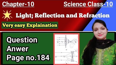 Class 10 Science Chapter 10 ll NCERT Solutions ll Question Answer ll Page no. 184 ll Blue Prints ll