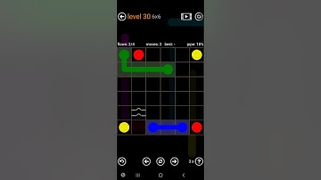 How To Solve Flow Free Bridges Sampler Level 30 6x6 Board Easy Walk Through Solution Walkthrough