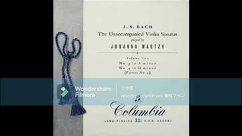 [Original LP]  J.S.Bach - Partita No. 2 in D minor...