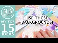 Bust your backgrounds 15 ideas for using mixed media backgrounds in clean  simple cards 2024112