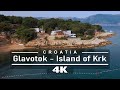 Eco Kamp Glavotok Otok Krk Camping Glavotok Croatia, Island of Krk 4K cinematic DRON movie DJI AIR