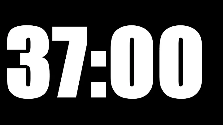 37 MINUTE TIMER | LOUD ALARM  ⏰