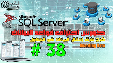 38 شرح طرق إدخال البيانات في جداول قواعد البيانات Inserting Data In SQL Server