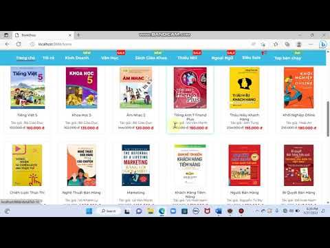 Source code trang web bán sách viết bằng java spring boot - YouTube