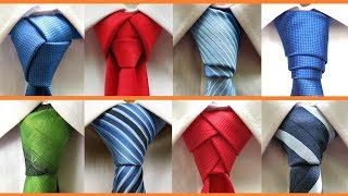 8 Different ways to tie a necktie . How to tie a tie