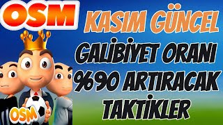 Osm Taktik 2024 % 90 Galibiyete Uzanan Taktikler , Online Soccer Manager Tactic 2024