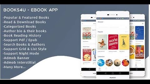 Books4u - Android Ebook App + Admin panel Download