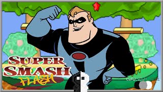 SUPER SMASH FLASH: Mr. Incredible (Classic & Adventure Mode)